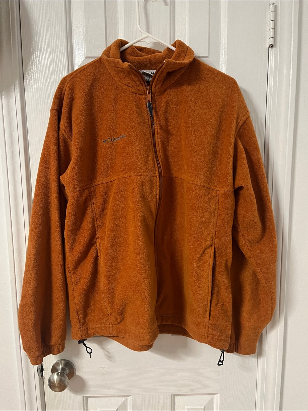 Columbia Orange Full-Zip Performance Fleece Jacket
